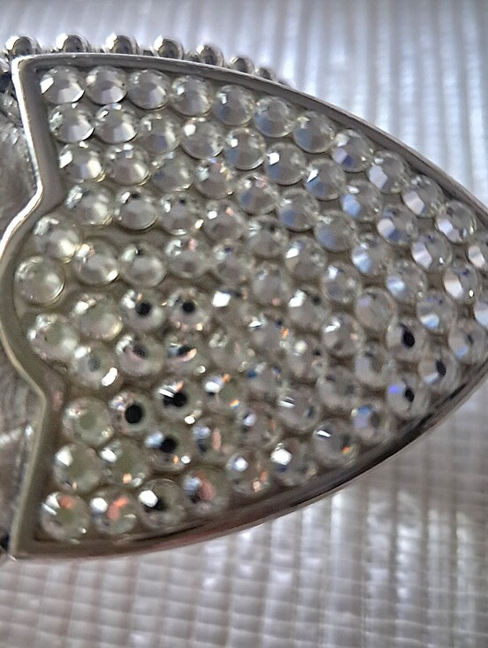 b.b. Simon Swarovski Crystal Encrusted Leather Belt Beautiful Preloved Condition main image 8